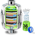 Shower Water Filter, 36-Stage High Output Filtered Shower Head, Shower Head Filter for Hard Water for Hard Water, Removes Chlorine, Fluoride, Vitamin C E A Infusion – Improves Skin & Hair