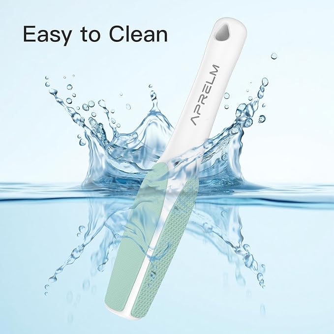 APRELM 3-Sided Nano Glass Foot File, 3-in-1 Coarse/Medium/Fine Foot Callus Remover, Professional Callus Remover for Feet Hard Skin Smooth Polishing (Turquoise)