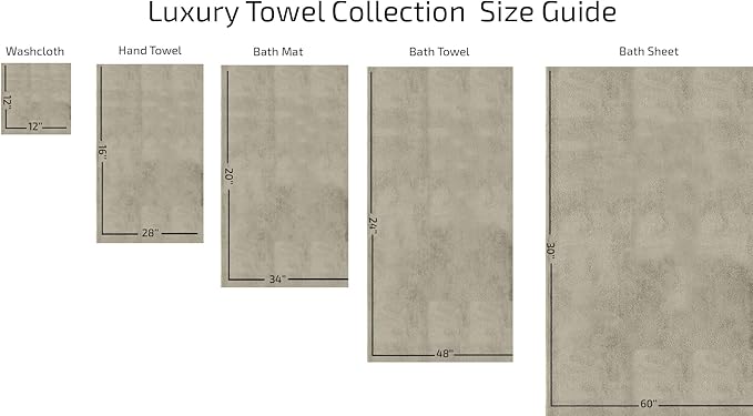 Classic Turkish Towels CTT Set of 9-100% Turkish Cotton, Absorbent & Comfy, Includes 2 Bath Towel 2 Hand Towel, 2 Washcloth, 2 Bathsheets & 1 Bath Mat | (Beige)