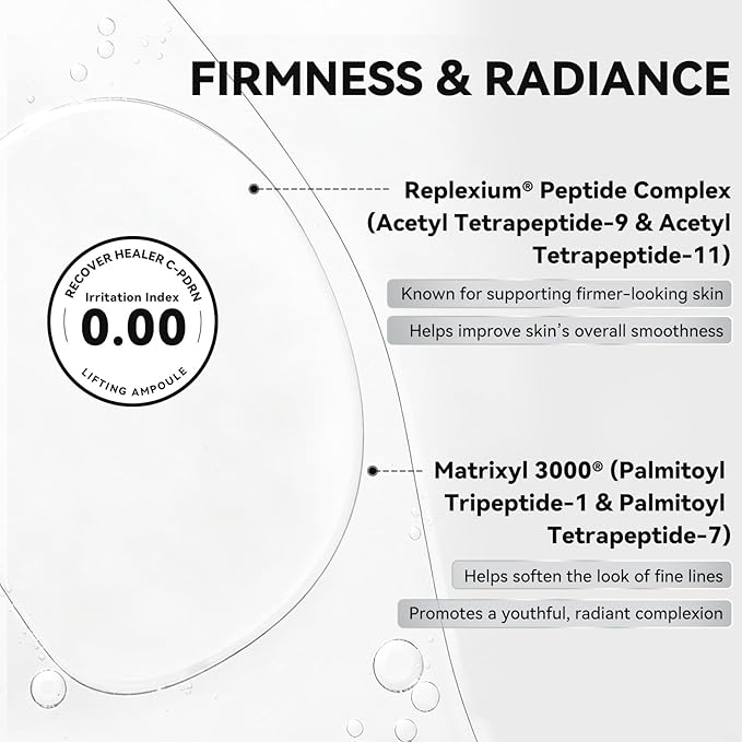 Micro Infusion System for Face - Hydrating Peptide & Hyaluronic Acid Serum Set, Skin-Smoothing Radiance Set with 0.25mm Stamp, At-Home Facial Kit, 1 Month