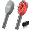 3-in-1 Electric Scalp Massager Brush, Vibrating Scalp Massager Comb with Hair Oil Applicator for Scalp/Face/Body Relaxation, Portable Massager Tool for Home & Travel, Gift for Men & Women (Grey)