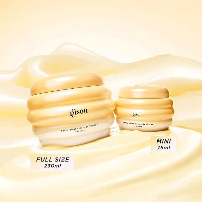 Gisou Honey Gloss Ceramide Therapy Hair Mask Mini – Deep Repair & Hydration with Mirsalehi Honey, Ceramides & Hyaluronic Acid, 2.5 fl oz | Deep Repair, Hydration, Mirsalehi Honey, Ceramides, Hyaluronic Acid, 2.5 fl oz