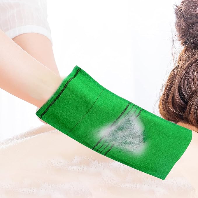 6 Pcs Exfoliating Washcloth, Korean Exfoliating Mitt Colorful Korean Exfoliating Cloth for Removing Dry, Large Size Exfoliating Body Scrubber Christmas Stockings Stuffers for Women