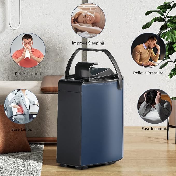 Sauna Steamer, Portable Steam Generator, 3L Stainless Steel Steam Pot with Remote Control, Smart Touch Button, Spa Machine with Timer Display Mist Moisturizing for Body Detox