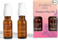Foria Passion Play Kit - Organic, All-Natural Travel Set Designed for Women - Awaken Oil & Massage Body Oil
