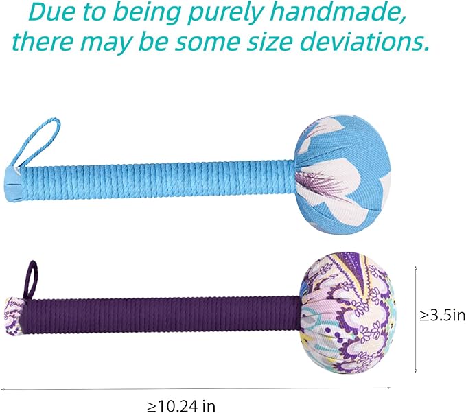 Mugwort Massage Hammer, Massage Tools Back, Shoulder & Body - Handheld Percussion Therapy Tool with US Design Patent. (Sky Blue, deep Purple)