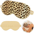 Leopard Sleep Mask for Girls Women, Light Blocking Design, Adult Children's Bedtime Blindfold for Travel and Home Use