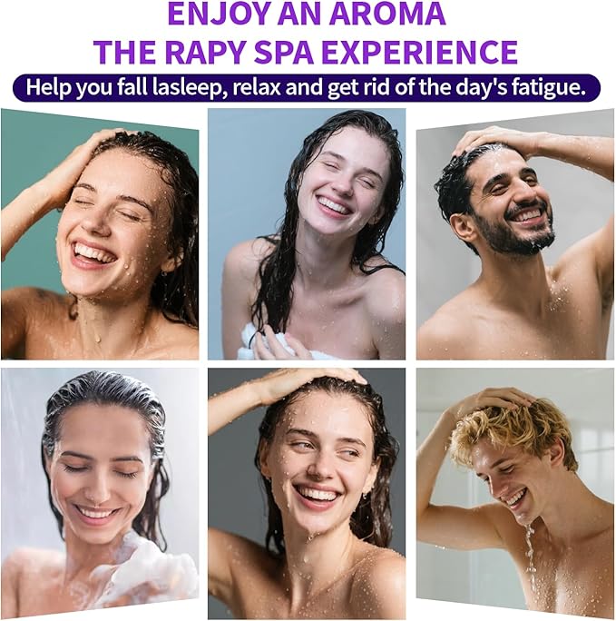 Shower Steamers Aromatherapy, Basket Set for Mothers Day Gifts for Mom, Teacher Appreciation Gifts for Women Men, 8-Pack Shower Bombs Organic Essential Oil, Spa Relaxing Purple Gifts for Wife