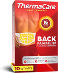 ThermaCare Advanced Back & Hip HeatWraps, Long-Lasting, Disposable Heat Therapy for Lower Back Pain, Muscle Soreness, & Herniated Discs, Drug-Free (L-XL, Pack of 10)