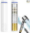 Upgraded Shower Filter for Handheld Shower Head, 2 Pack Stage Replacement Filters for Hard Water Remove Chlorine and Harmful Substances