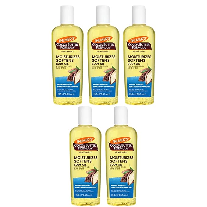 Palmer's Cocoa Butter Formula Moisturizing Body Oil (8.5 Fluid Ounce, Pack of 5)