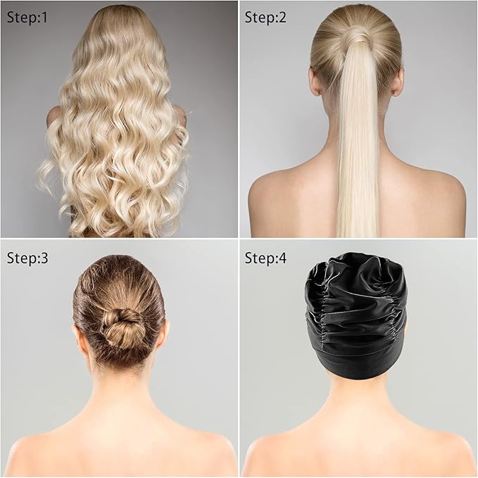 Swim Caps for Women Swimming,1 Pcs Fabric Nylon Cloth Swim Cap, Comfort Pleated Swimming Cap for Long Hair, Not Waterproof Elastic Bathing Caps, Swim Hat Keep Hairstyle Unchanged
