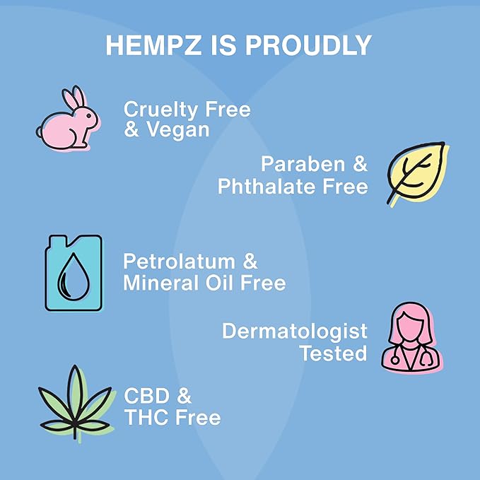 Hempz Body Lotion - Ocean Breeze Limited Edition Mini Daily Moisturizing Cream, Shea Butter, Aloe Body Moisturizer - Skin Care Products, All Natural Hemp Seed Oil - Travel Size 2.25 Fl Oz