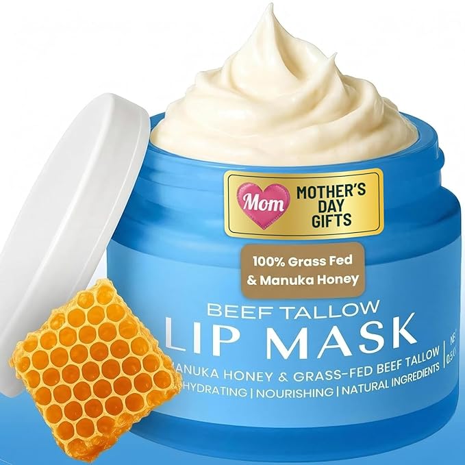 Body Restore Collagen Lip Mask – Mothers Day Gifts for Mom, Hydrating Lip Treatment, Birthday Gifts for Women, Self Care Spa Gifts – Peppermint