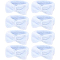 Semato 8 Pcs Blue Spa Headband Bachelorette Party Favor Set Skincare Headbands for Women Gifts and Party Supplies (Blue)