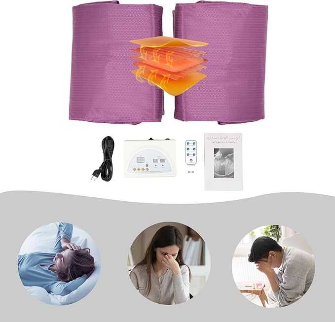 Portable Sauna Blanket Infrared Sauna Blanket with Sleeves and Remote Control