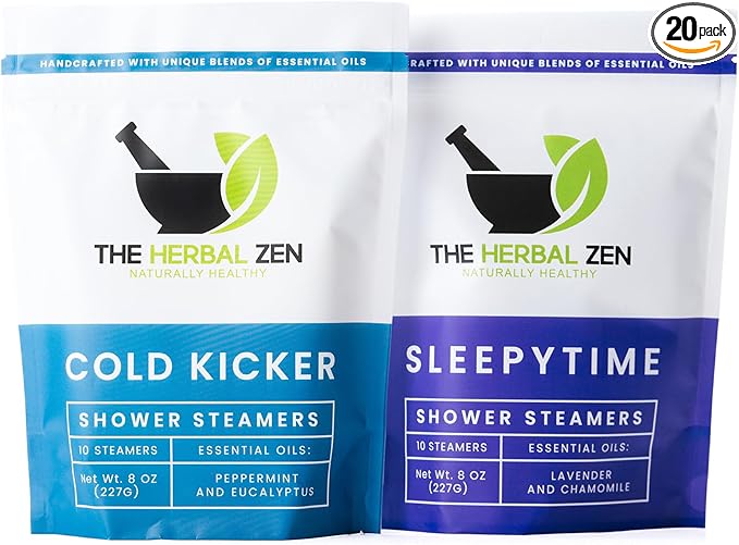 Aromatherapy Shower Steamer Gift Set - USA Made Mothers Day Gift for Mom - Shower Bomb Tablets Made with Soothing Natural Essential Oils - Relaxation Gift for Women and Men