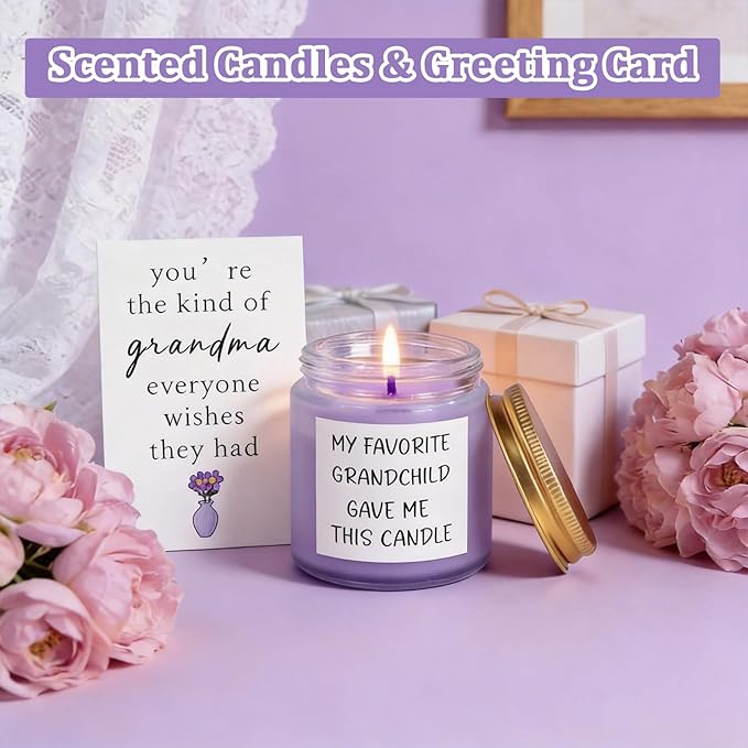 Grandma Gifts for Mothers Day, Mothers Day Grandma Gift Basket from Granddaughter Grandson Grandchildren Grandkids, Mother Days Gifts for Grandmother, Grandmother Gift for Birthday, Grandmas Presents