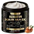 Deep Conditioning Hair Mask - Keratin Mask with Argan Oil - Giant 500ML Size Jojoba Oil Natural Hydrating Repair Hair for Damaged Frizzy Dry Hair Treatment - Fits All Hair Types (17 oz), Argan Oil