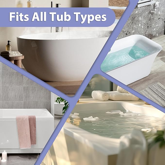 Full Body Bath Pillow for Tub, Luxury Bathtub Pillow for Full Back, Head and Neck Support, Quick Dry Bath Cushion, 168 Suction Cups, Bathtub Accessories for Gift