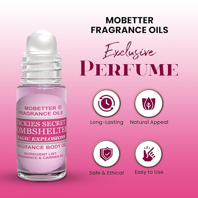 MOBETTER FRAGRANCE OILS Vickies Secret Bombshelter Magic Explosions 1 Oz Perfume Fragrance Body Oil for Women