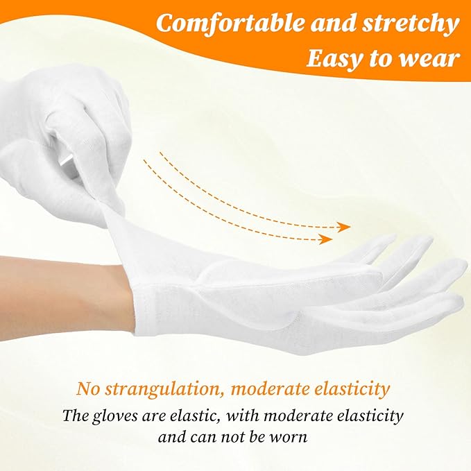 6 Pairs Moisturizing Socks Gloves Set, Spa Foot Moisturizer Socks & Cotton Lotion Gloves for Overnight Hydration, Repair Dry Hands & Feet, Rough Cracked Skin Treatment(Each 3)