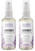 Aura Cacia Relaxing Lavender Aromatherapy Mist,4-Ounce,Lavender Pure Essential Oils,Sweet & Floral Aroma,(Pack of 2)