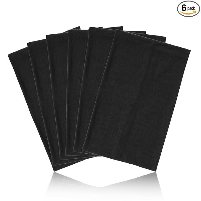 Wide Headbands for Women Non Slip Thick Large Head Bands for Women's Hair, Cloth Fabric Stretchy Hair Bands for Yoga Workout