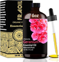 Geranium Essential Oil, Geranium Oil 4 Fl Oz 120ML for Diffuser Humidifier Yoga Cleaning DIY Candle Soap Making Perfume Gift for Women Essential Oils FRAOIL (Geranium 4 Fl Oz (Pack of 1))