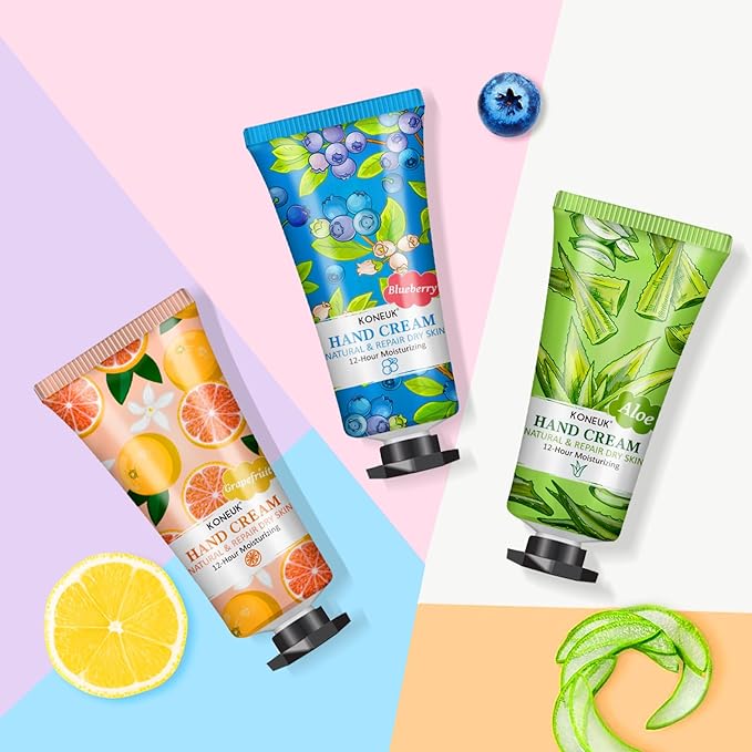 KONEUK 16 Pack Hand Cream Gifts Set, Bulk Hand Lotion Travel Size for Dry Cracked Hands, Hand Cream for Mothers Day Gifts, Teacher Appreciation Gifts, Nurses Week Gifts and Bridal Shower Gifts