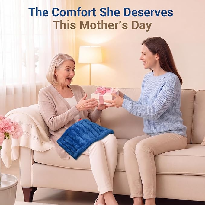 Comfytemp Large Microwave Heating Pad for Sciatica, Back Pain Relief, Period Cramps, 12x22 3.6LB Moist Microwavable Heating Pads, Warm Compress for Neck Shoulders, Comfort Items for Women Seniors