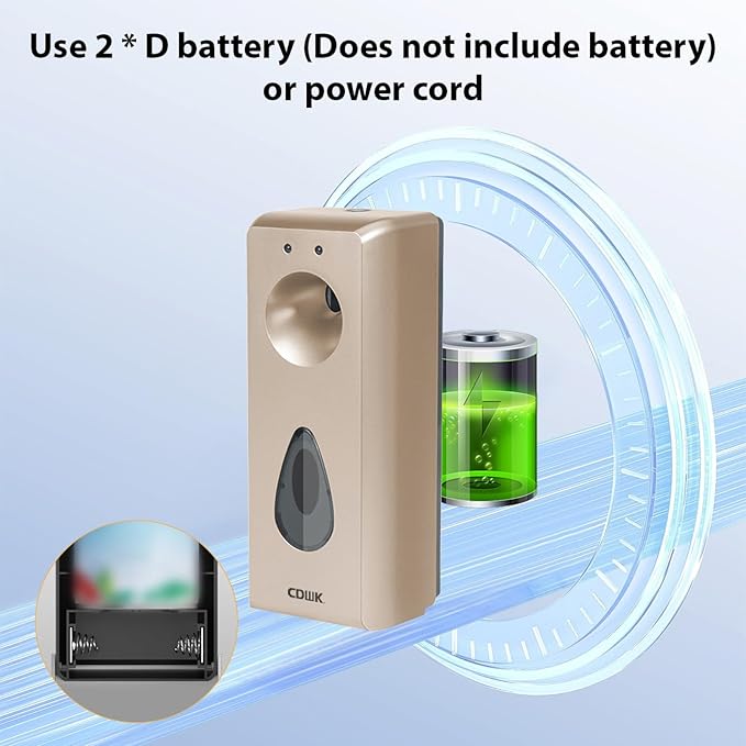 Pilipane 300ml Automatic Air Freshener Spray Dispenser Wall Mount Standing Smart Digital Display Control Aromatherapy Machine for Bathroom Hotel Office Commercial Place Low Noise Fragrance