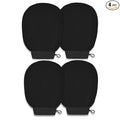 Ultra Thin Version Exfoliating Glove(4pc)-Remove Unnecessary Dead Skin and Exfoliator（Black4）
