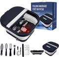 UNIFULL Collapsible Foot Bath Spa with Heat, Remote Control, Massage Rollers, Bubble, Foot Pedicure Kit, Red Light, Pedicure Foot Spa, Foot Bath for Gifts