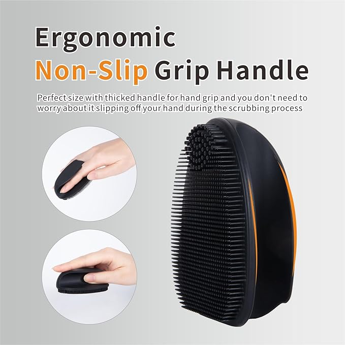 Soft Silicone Face Scrubber,Facial Cleansing Brush,Face Washing Bruhs for Deep Clean,Gently Exfoliator, Pore Cleansing, Blackhead Removing, Deep Scrubbing Brushes for All Kinds of Skins,2pack