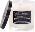 Lulu Candles | Black Rose & Oud | Luxury Scented Soy Jar Candle | Hand Poured in The USA | Highly Scented & Long Lasting- 6 Oz.