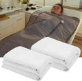 Juexica 2 Pack 70" x 30" Sauna Blanket Insert Towel Cotton Soft Waffle Comfortable Absorbent Towel for Infrared Sauna Blankets Spa, Soft Reusable and Machine Washable (White)