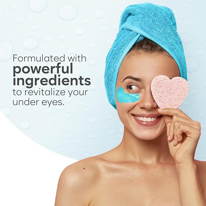 AURAE Hyaluronic Acid Under Eye Patches (30 Pairs) - For Dark Circles & Puffiness - Hydrating Eye Mask for Care