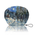 Shower Cap Reusable Double Layer Adjustable Elastic Waterproof EVA Hair Bath Caps for Women Girls Cute Aesthetic-Starry Night