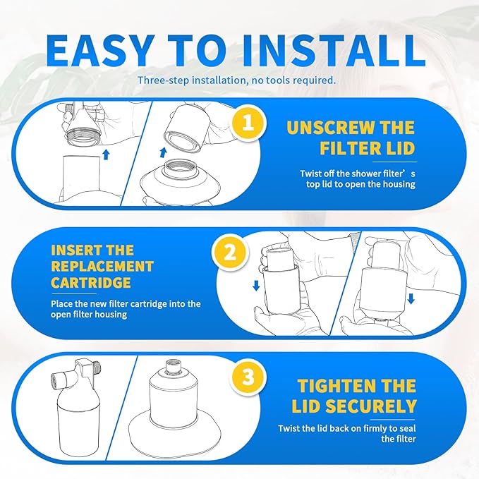 Replacement Filter for Showerheads & Water Purification Systems, Compatible with Afina (3 Pack)