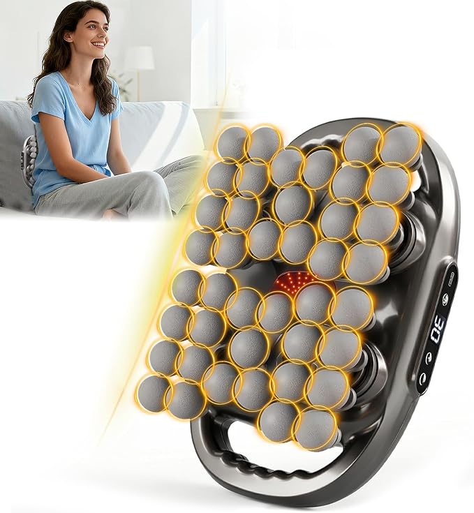 Back Massager for Pain Relief Deep Tissue, 42 Head Massage Gun Deep Tissue with 9 Modes & 9 Levels, Electric Percussion Massager Gun for Pain Relief, Portable for Athletes Muscle Relief