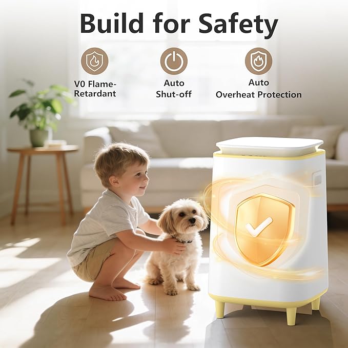 22L Towel Warmer for Bathroom – Fast Heating Blanket Warmer, Fits Two 40" x 70" Oversized Towels, Blankets & Bathrobes, Auto Shut-Off, Adjustable Timer, Portable Towel Warmer Bucket - Yellow