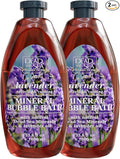 Dead Sea Collection Bubble Bath with Lavender for Women and Men - Lavender Oil and Pure Dead Sea Minerals - Nourishing and Moisturizing Skin - Pack of 2 (67.6 fl.oz)