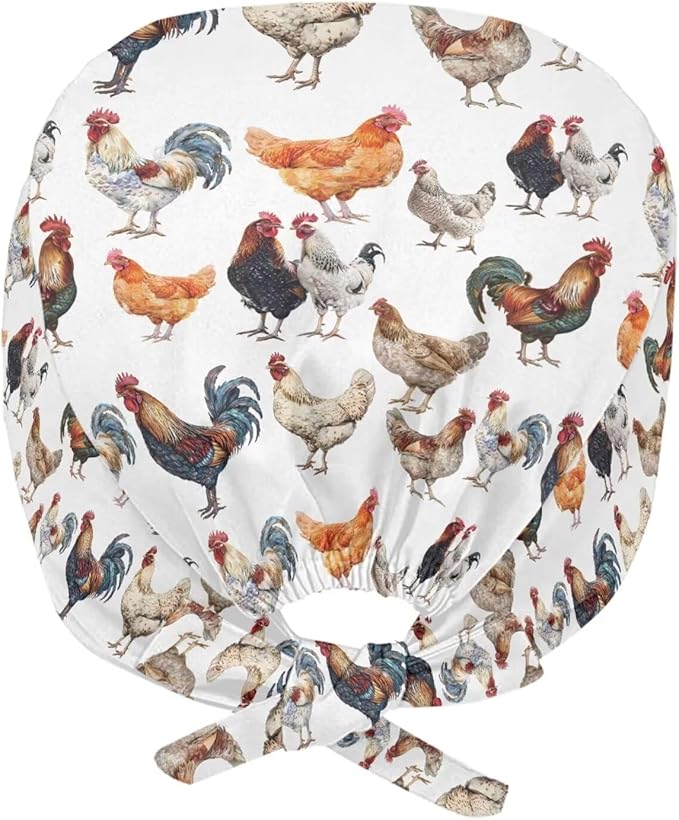 JoyLamoria Novelty Printed Cap with Sweatband Women Men Adjustable Tie Back Hats for Paiting