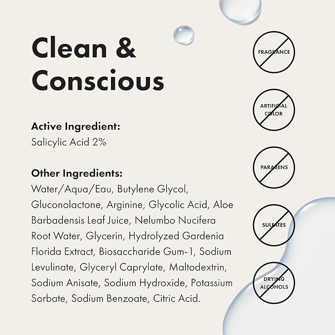 Hero Cosmetics Pore Release Blackhead Clearing Solution, Exfoliating 2% Salicylic Acid Toner Featuring AHA, BHA, and PHA, Blackhead Remover Toner, 100 ml