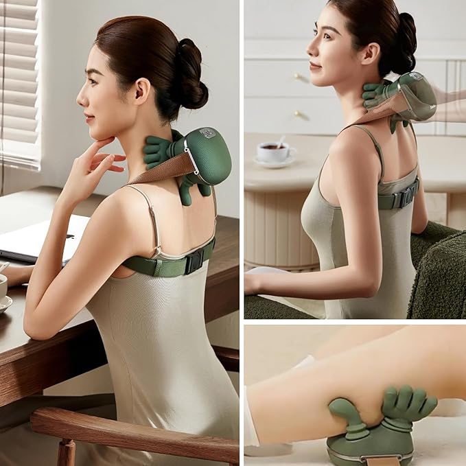 Neck Massager with Heat for Pain Relief deep Tissue,Shoulder & Back Massager,masajeador de espalda y Cuello shiatsu Neck and Back Massager 2026 (Upgraded Version)