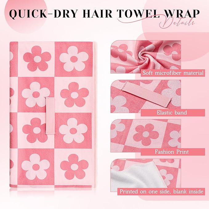 40 x 24 Inches Large Microfiber Hair Towels Quick Dry Hair Towel Wrap for Women, Suitable for Home, Recreation, Beach, Yoga, Gym, Camping, Etc