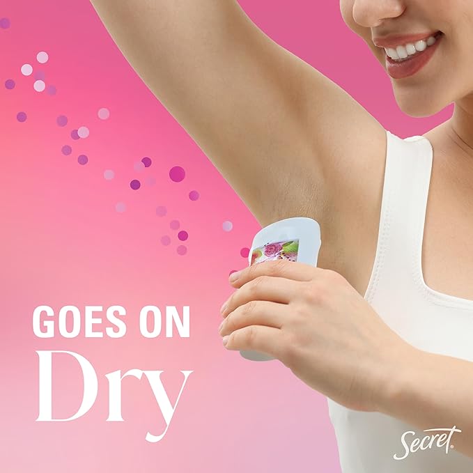 Secret Fresh Antiperspirant Deodorant for Women, 72hr Freshness on the Rocks with Pro-Hyaluronic Acid, Miami Mocktail Edition, Invisible Solid, Berry Passionate with Passionfruit & Guava Scent, 2.6 oz