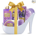 Spa Luxetique Gifts for Women 8pcs Relaxing Lavender Gift Set for Women High Heel Spa Gift for Womens Birthday Gifts for Womens Mom Grandma Teacher Nurse Mothers Day Gift