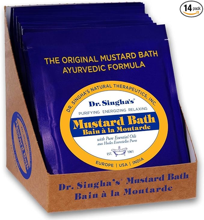 Dr. Singha's Mustard Bath, Therapeutic Bath Salts (2 oz (14 Pack))